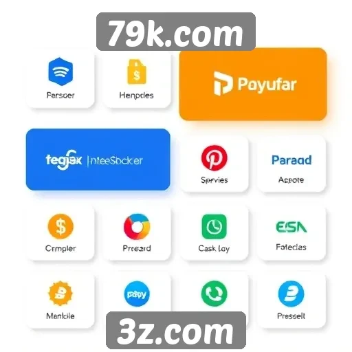 Plataformas de pagamento disponíveis no 79k.com